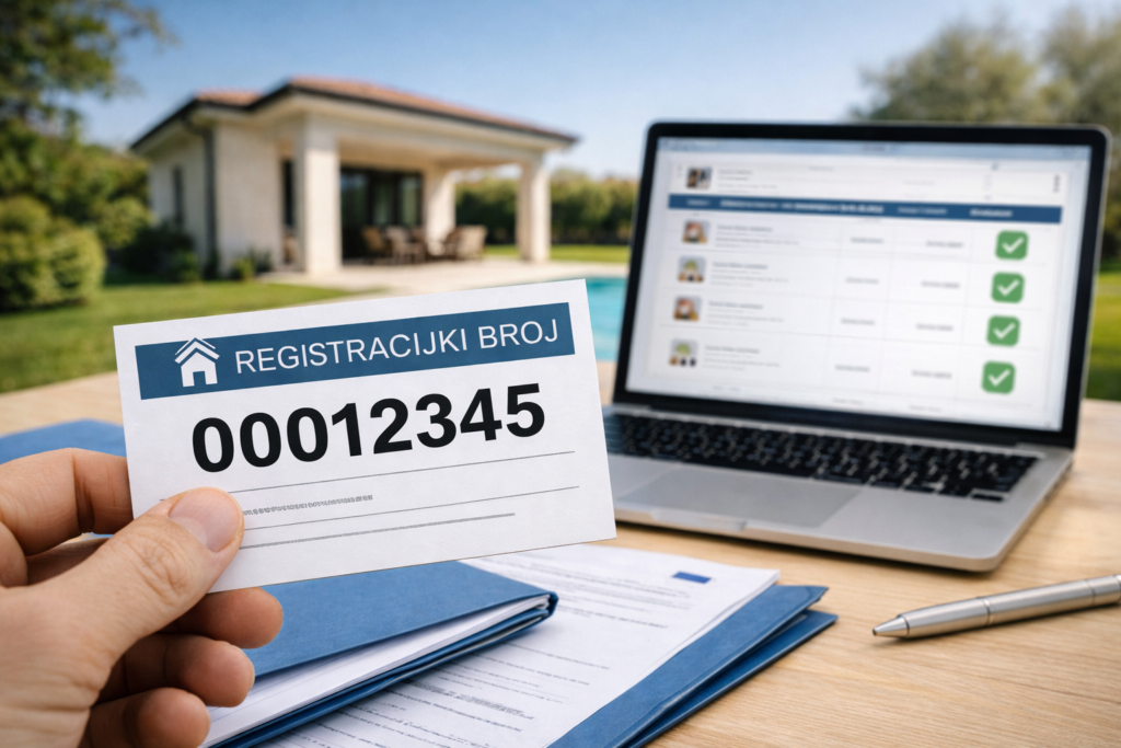 JEDINSTVENI REGISTRACIJSKI BROJ SMJEŠTAJNIH JEDINICA